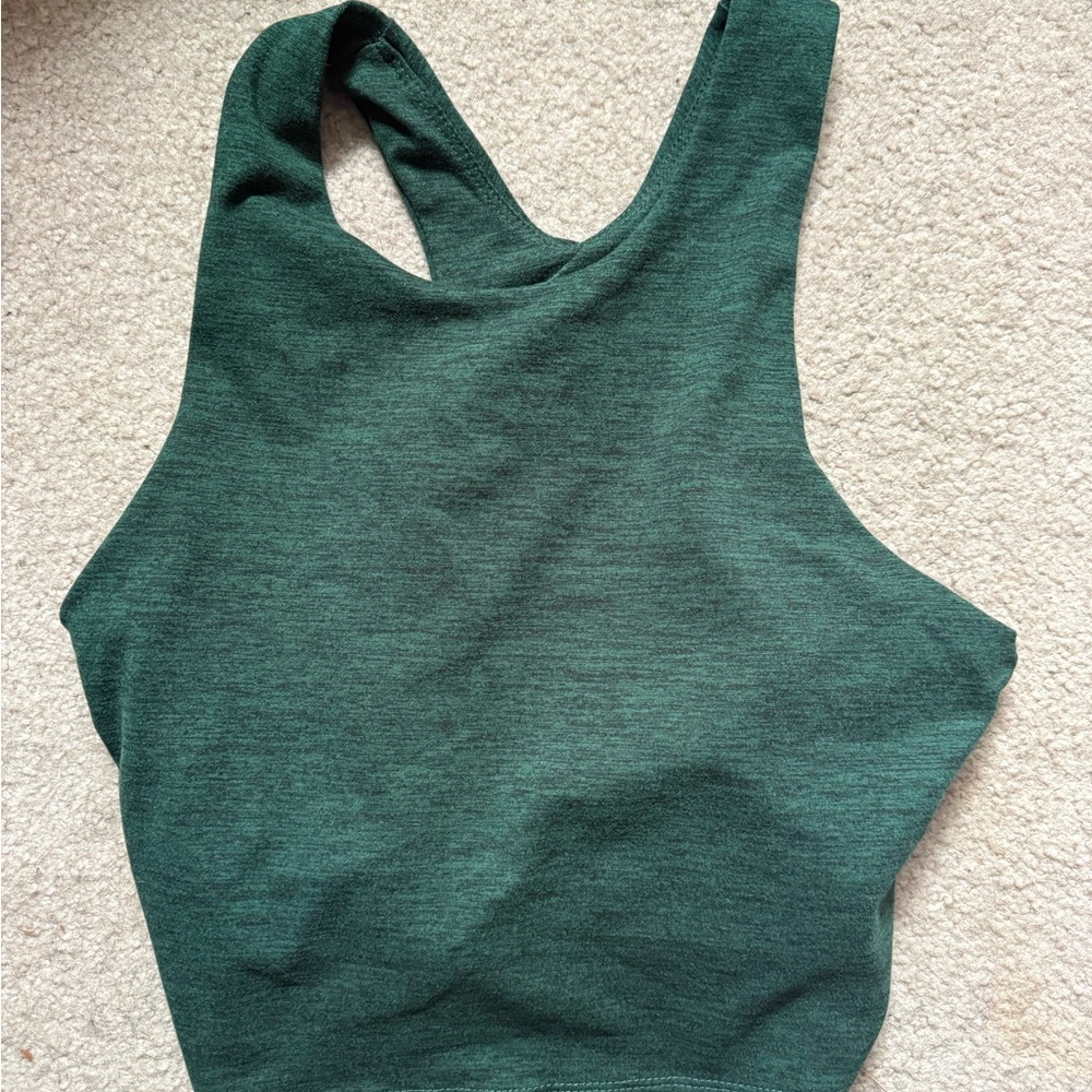 Kyodan Green Racerback Crop Tank Top